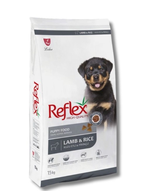 Reflex - Reflex Kuzu Etli Pirinçli Yavru Köpek Maması 15kg