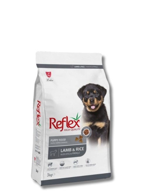 Reflex - Reflex Kuzu Etli ve Pirinçli Yavru Köpek Maması 3 kg