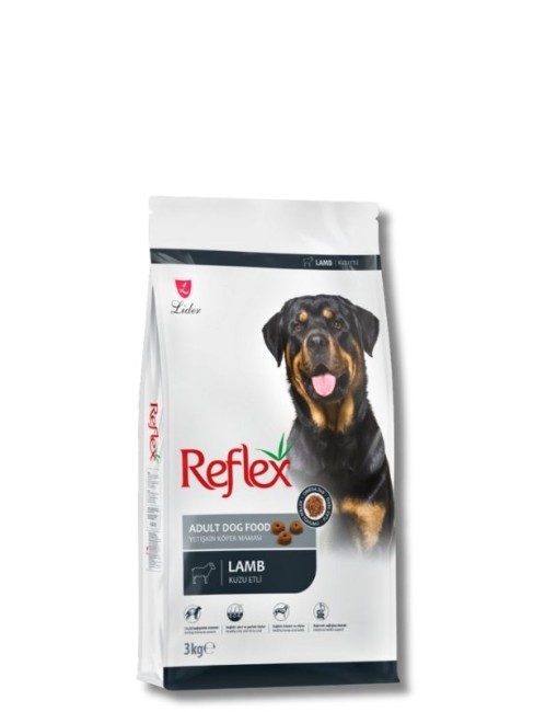 Reflex - Reflex Kuzulu Pirinçli Yetişkin Köpek Maması 3 kg