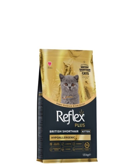 Reflex Plus - Reflex Plus Hipoalerjenik British Shorthair Yavru Kedi Maması 1,5 kg