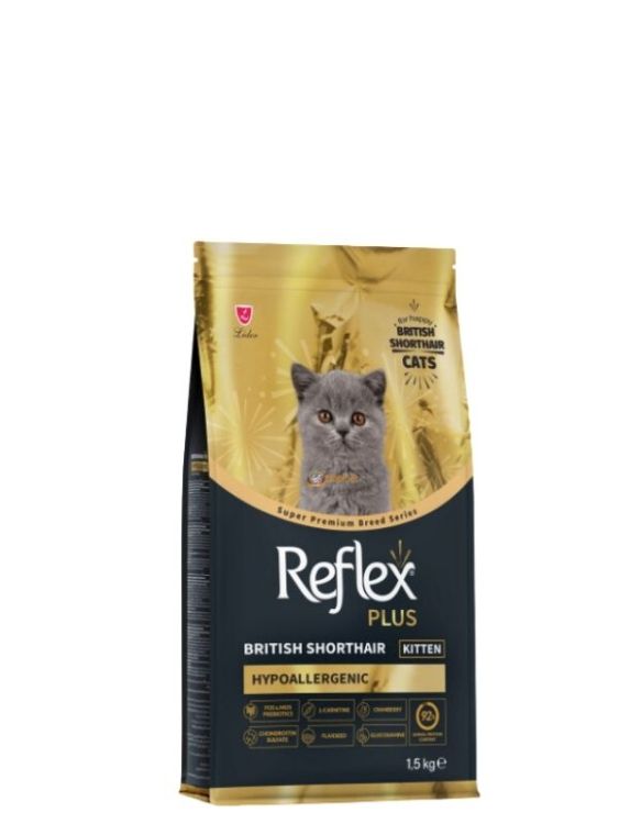 Reflex Plus Hipoalerjenik British Shorthair Yavru Kedi Maması 1,5 kg