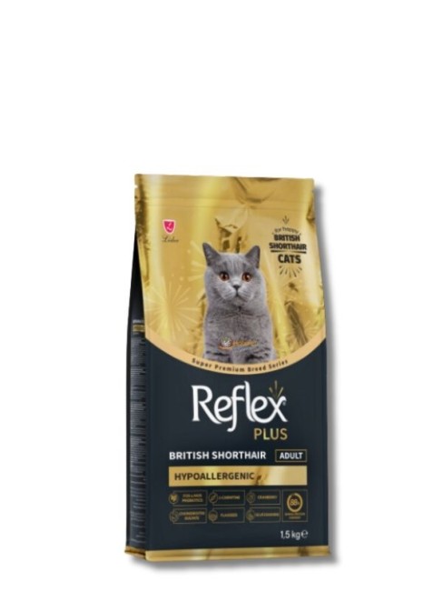 Reflex Plus - Reflex Plus Hipoalerjenik British Shorthair Yetişkin Kedi Maması 1,5 kg