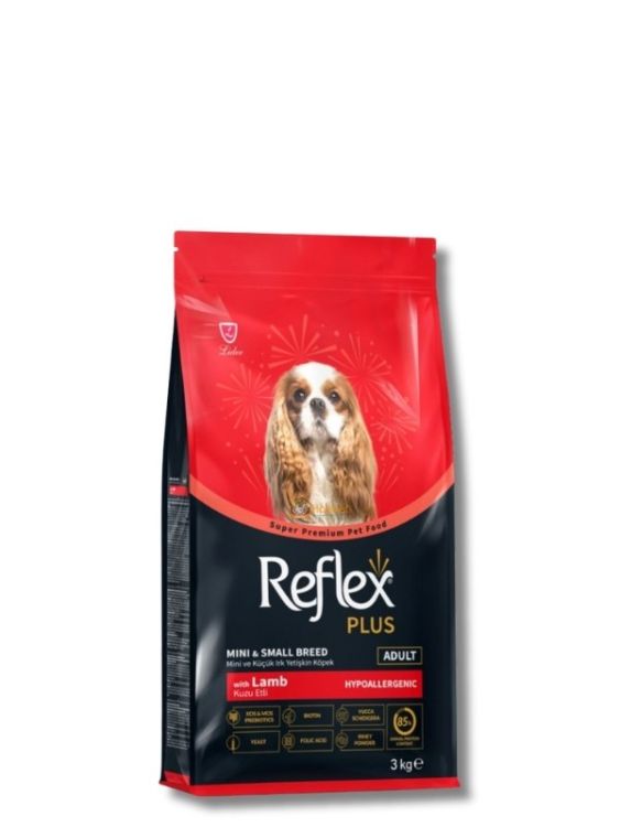 Reflex Plus Hipoalerjenik Kuzulu Küçük Irk Yetişkin Köpek Maması 3 kg