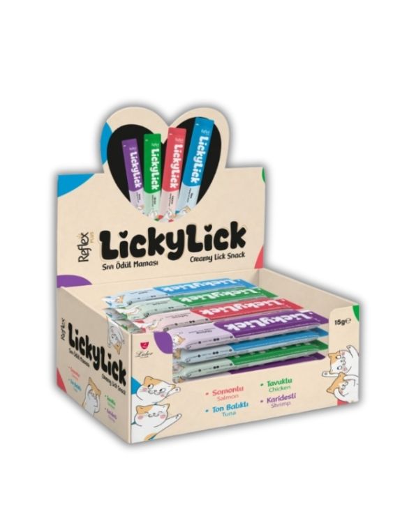 Reflex Plus LıckyLıck Sıvı Kedi Ödül Maması Karışık 72 Adet