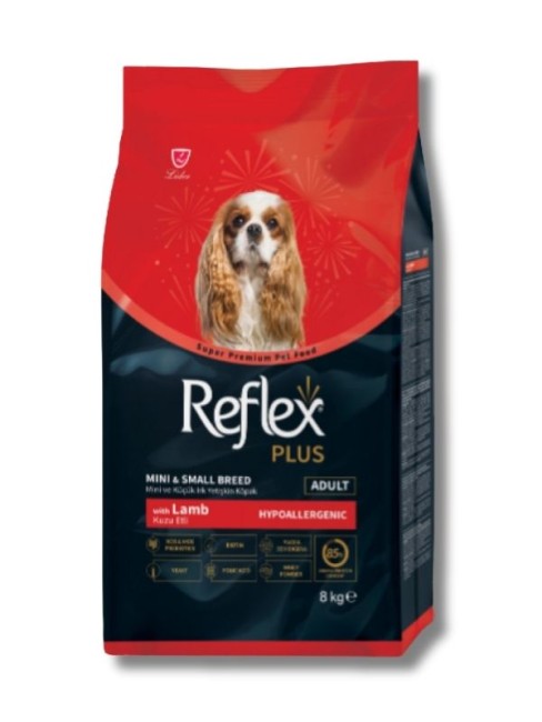 Reflex Plus - Reflex Plus Mini ve Küçük Irk Kuzulu ve Pirinçli Yetişkin Köpek Maması 8 kg