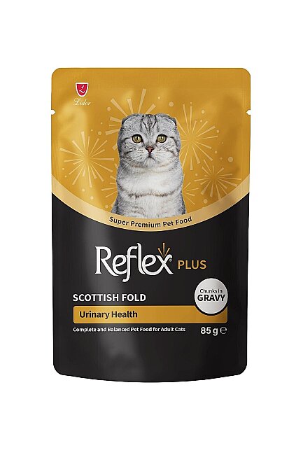 Reflex Plus - Reflex Plus Scottish Fold Yetişkin Kedi Pouch Mama 85 Gr