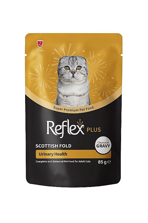 Reflex Plus Scottish Fold Yetişkin Kedi Pouch Mama 85 Gr