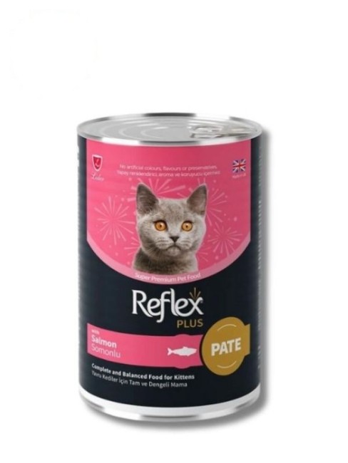 Reflex Plus - Reflex Plus Somonlu Pate Form Yavru Kedi Konservesi 395 gr