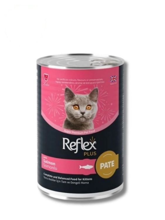 Reflex Plus Somonlu Pate Form Yavru Kedi Konservesi 395 gr