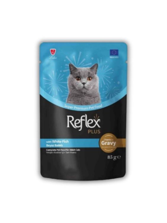 Reflex Plus Sos İçinde Parça Balık Etli Yetişkin Kedi Pouch 85 Gr