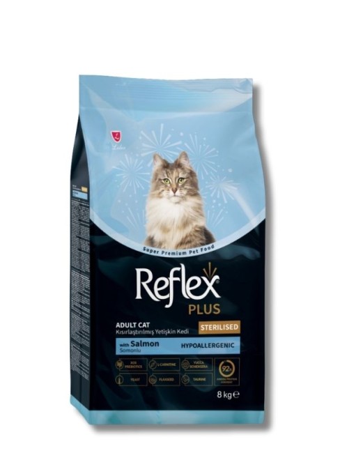 Reflex Plus - Reflex Plus Sterilised Somonlu Kısırlaştırılmış Kedi Maması 8 kg