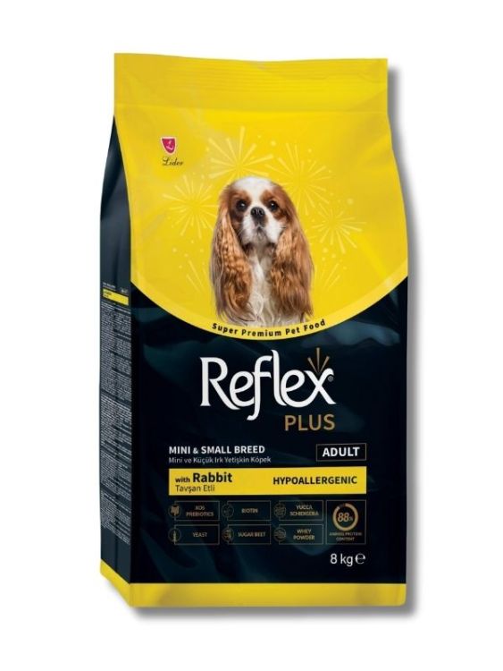 Reflex Plus Tavşan Etli Mini ve Küçük Irk Yetişkin Köpek Maması 8 kg