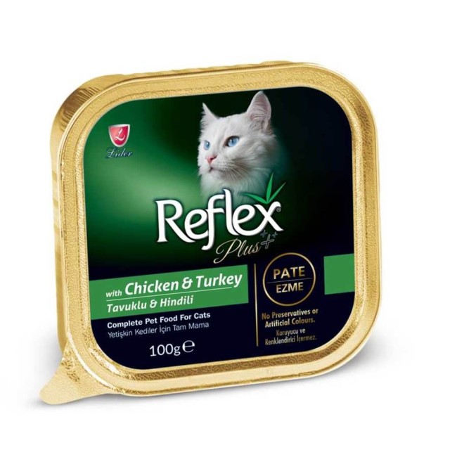 Reflex - Reflex Plus Tavuk Hindi Kase Pate 100 Gr X 32 Adet