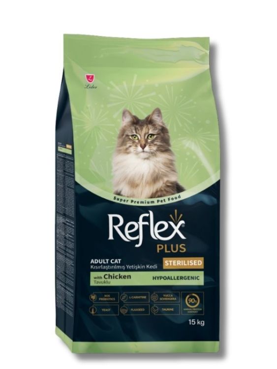 Reflex Plus Tavuklu Kısırlaştırılmış Kedi Maması 15 kg