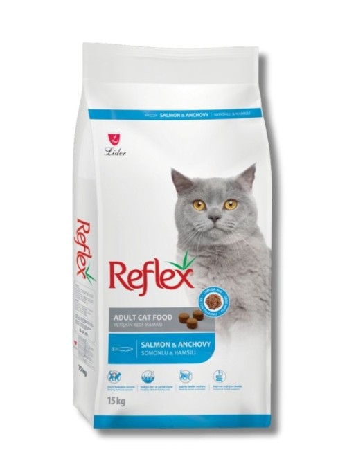 Reflex - Reflex Somonlu ve Hamsili Yetişkin Kedi Maması 15 kg