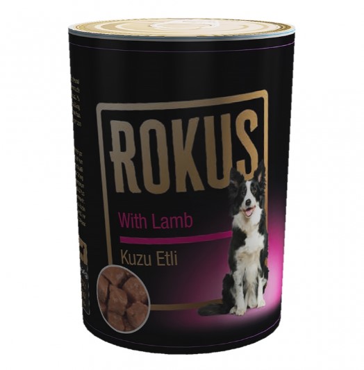 Rokus Kuzu Etli Yetişkin Köpek Konserve 410 Gr X 24 Adet