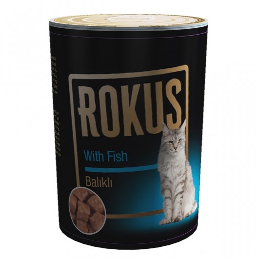 Rokus Balıklı Yetişkin Kedi Konserve 410 Gr X 24 Adet