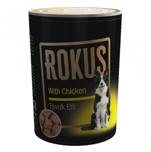 Rokus Tavuklu Yetişkin Köpek Konserve 410 Gr X 24 Adet