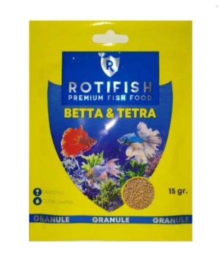 Rotifish Betta Tetra Feed 15 Gr X 20 Adet