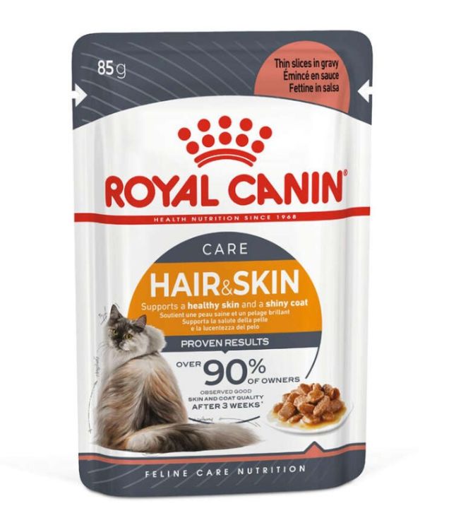 Royal Canin Hair Skin Gravy Pouch 85 Gr X 12 Adet