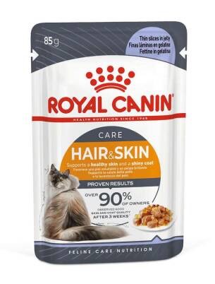 Royal Canin - Royal Canin Hair Skin Jelly Pouch 85 Gr X 12 Adet