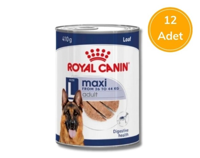 Royal Canin - Royal Canin Maxi Adult Ezme Yetişkin Köpek Konserve 410gr x 12 Adet