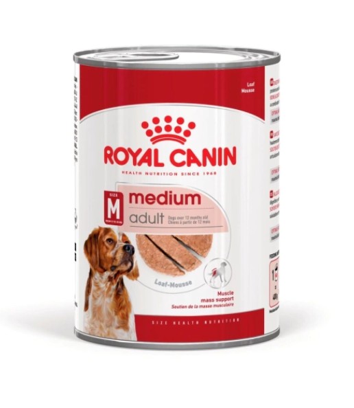 Royal Canin - Royal Canin Medium Adult Ezme Yetişkin Köpek Konserve 410gr X 12 Adet