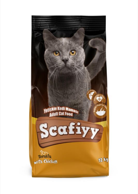 Scafiyy Tavuklu Yetişkin Kedi Maması 12 Kg