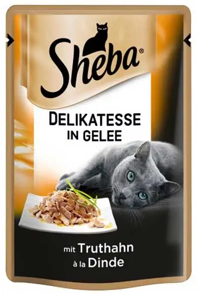 Sheba Hindili Yetişkin Kedi Pouch Mama 85 Gr X 12 Adet