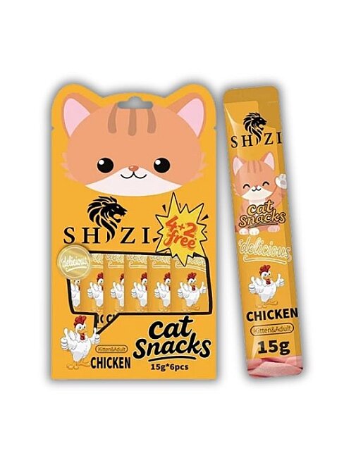Shizi - Shizi Tavuklu Krema Kedi Ödülü 15 Gr 6 lı