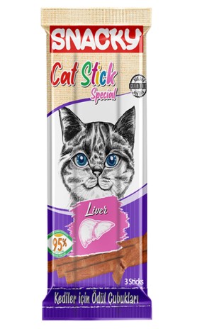 Snacky Ciğerli Kedi Stick Ödül 15 Gr X 10 Adet