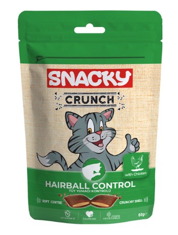Snacky Crunch Hairball Control Tavuk Kedi Ödülü 60 Gr X 10 Adet
