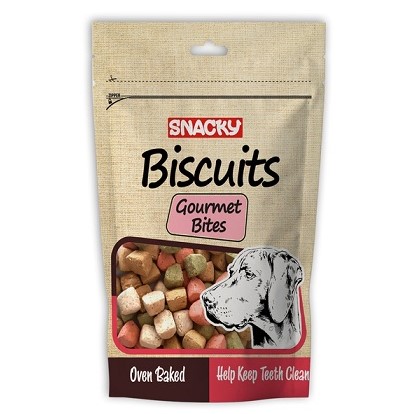 Snacky Gourmet Bites Köpek Ödül Bisküvisi 200 Gr X 6 Adet