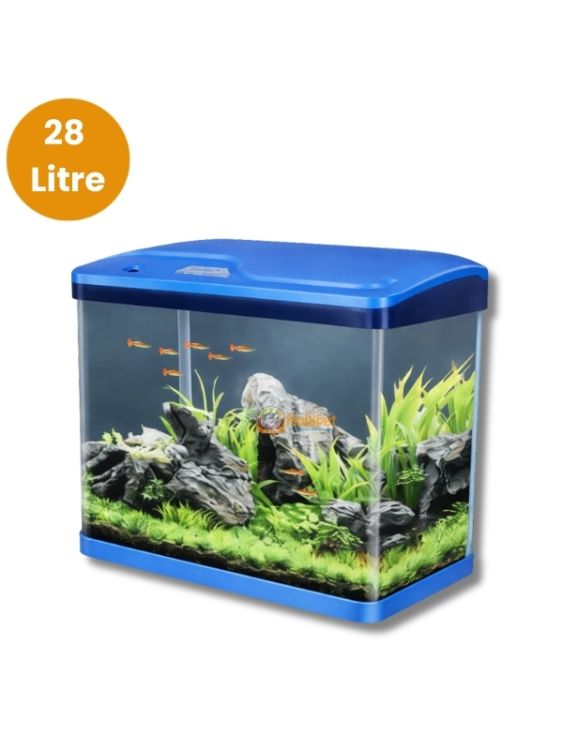 Sobo 745-SO-400F-M Mavi Komple Akvaryum 28 Litre