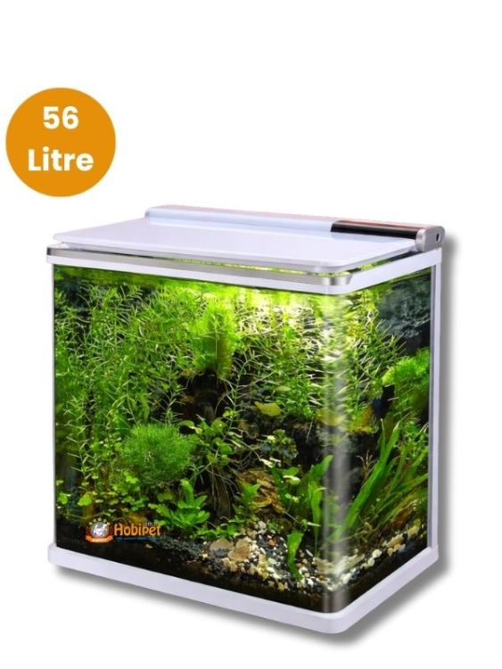 Sobo 745-T-640F-B Beyaz Komple Akvaryum 56 Litre