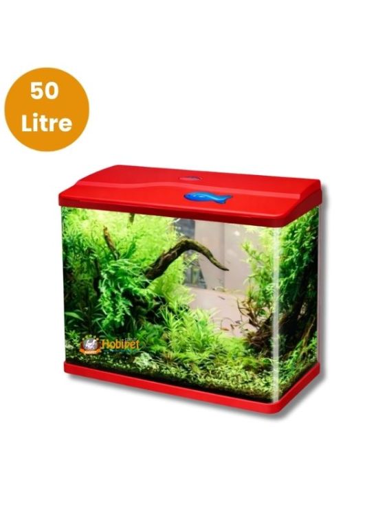 Sobo 745-T-740F-K Kırmızı Komple Akvaryum 50 Litre