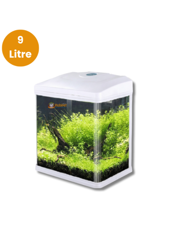 Sobo 745-T-240F-B Beyaz Komple Akvaryum 9 Litre