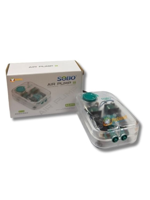 Sobo - Sobo Sessiz Çift Çıkışlı Güç Ayarlı Akvaryum Hava Motoru AQ-013