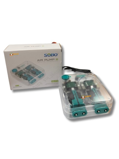Sobo - Sobo Sessiz Dört Çıkışlı Güç Ayarlı Akvaryum Hava Motoru AQ-019