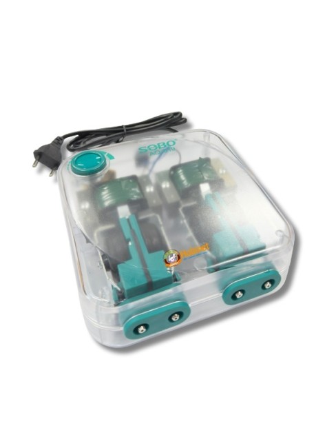 Sobo Sessiz Dört Çıkışlı Güç Ayarlı Akvaryum Hava Motoru AQ-019 - Thumbnail