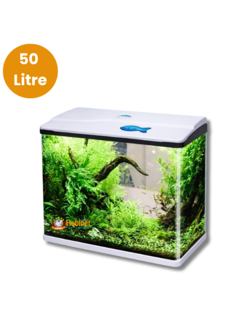 Sobo - Sobo 745-T-740F-B Beyaz Komple Akvaryum 50 Litre