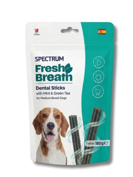 Spectrum Naneli ve Yeşil Çaylı Dental Stick Orta Irk Köpek Ödülü 180 gr