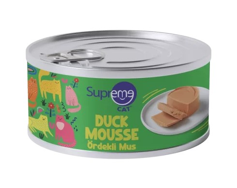 Supreme - Supreme Cat Püre Ördekli Kedi Konservesi 85 Gr X 24 Adet