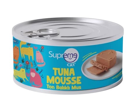 Supreme - Supreme Cat Püre Ton Balıklı Kedi Konservesi 85 Gr X 24 Adet