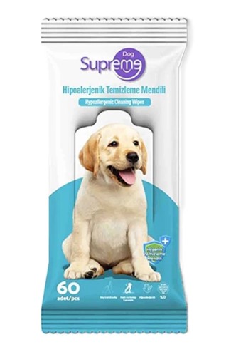 Supreme - Supreme Dog Hipoalerjenik Temizleme Mendili 60 Lı