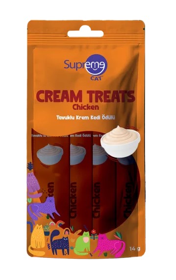 Supreme Tavuklu Krema Kedi Ödülü 14 Gr 4 Lü X 10 Adet