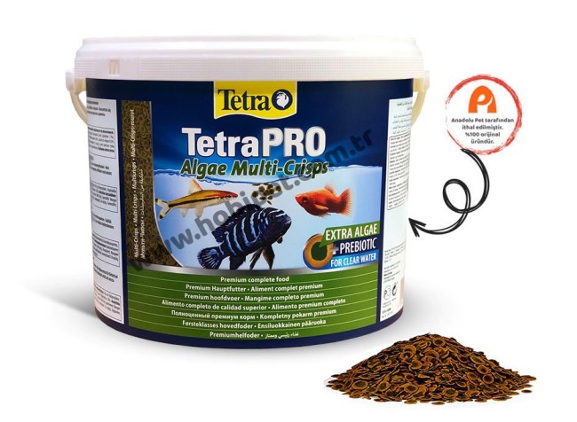 Tetra - Tetra Pro Algae Multi Crips Bitkisel Balık Yemi 1900gr