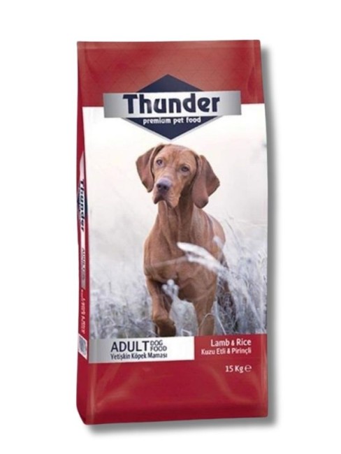 Thunder - Thunder Kuzu Etli ve Pirinçli Yetişkin Köpek Maması 15 kg