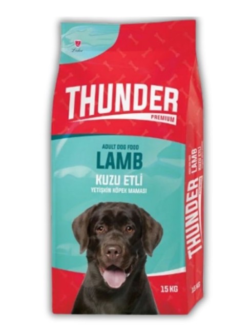 Thunder - Thunder Kuzu Etli ve Pirinçli Yetişkin Köpek Maması 15 kg