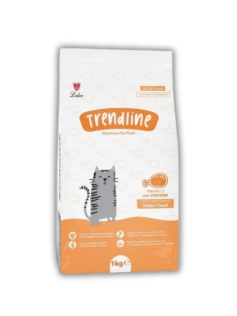 Trendline - Trendline Kitten Tavuklu Yavru Kedi Maması 1 Kg